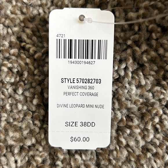 Soma Vanishing 360 Leopard Print Bra. 38DD - Picture 3 of 5